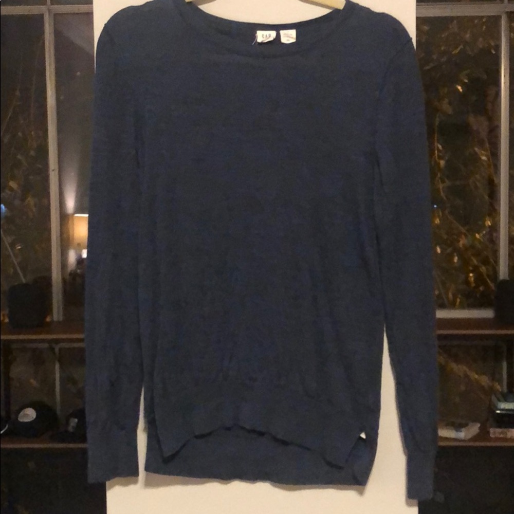 Blue Merino Wool Sweater